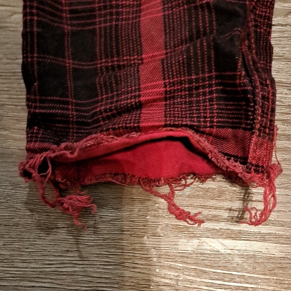 Red and Black Plaid Pants - Picture 4 of 4